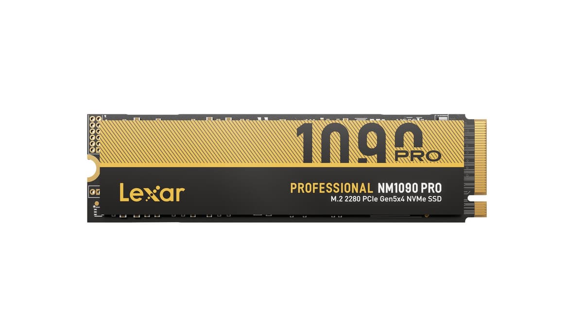 Lexar NM1090 PRO 4TB M.2 2280 PCIe Gen5 NVMe SSD - hasta 14,000 MB/s LNM109P004T-RNNNU
