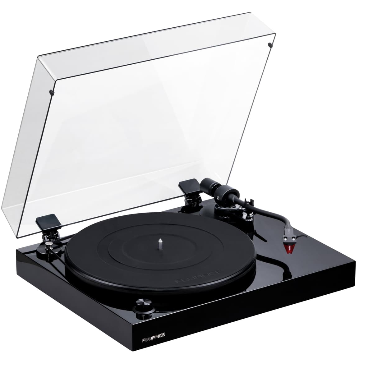 Fluance RT83 Reproductor de vinilo Reference High Fidelity con cápsula Ortofon 2M Red - Piano Black RT83TUK