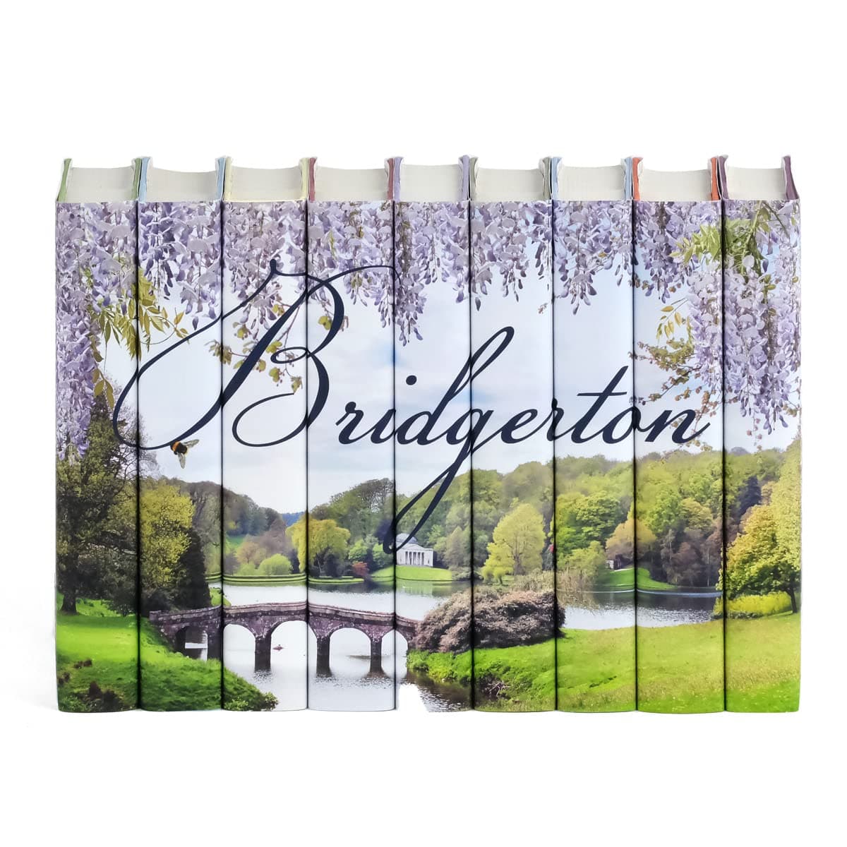 Juniper Books Bridgerton Set 9 volúmenes tapa dura con dust jackets diseñados AVBT9