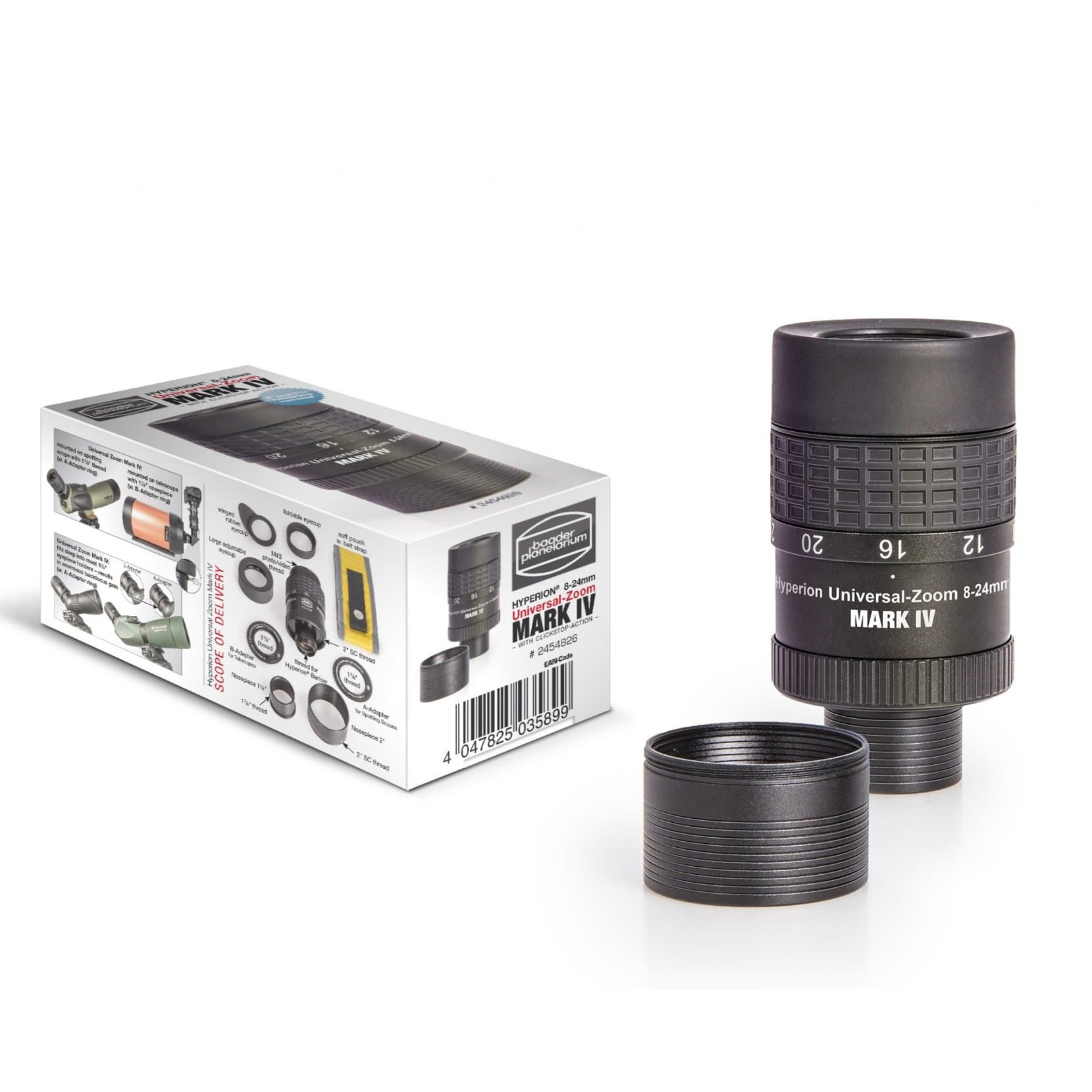 Baader Ocular Hyperion Universal Mark IV Zoom 1.25" y 2" 8-24 mm # HYP-Zoom 2454826