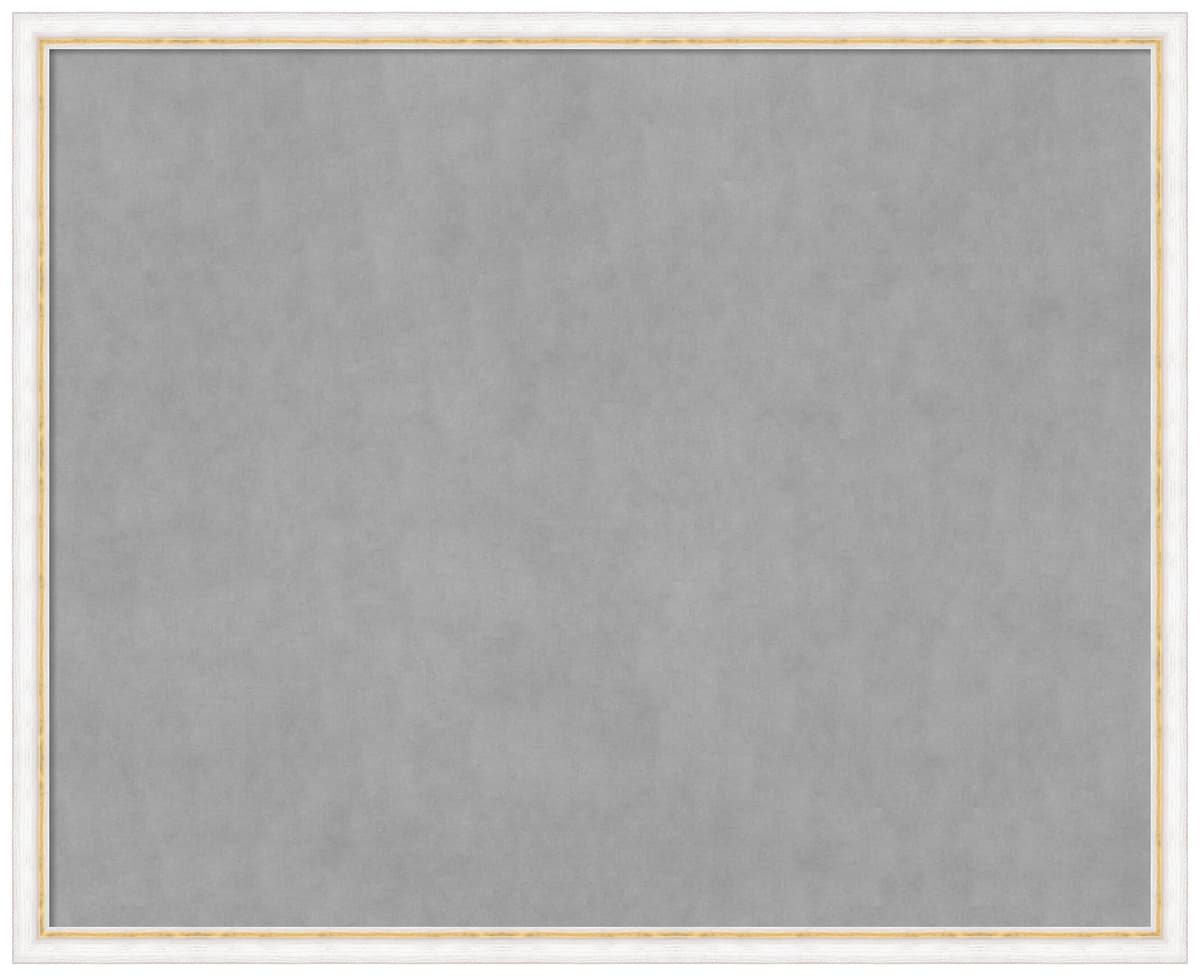 Amanti Art Magnetic Board enmarcada Morgan White Gold 34 x 42 pulgadas 28588293813