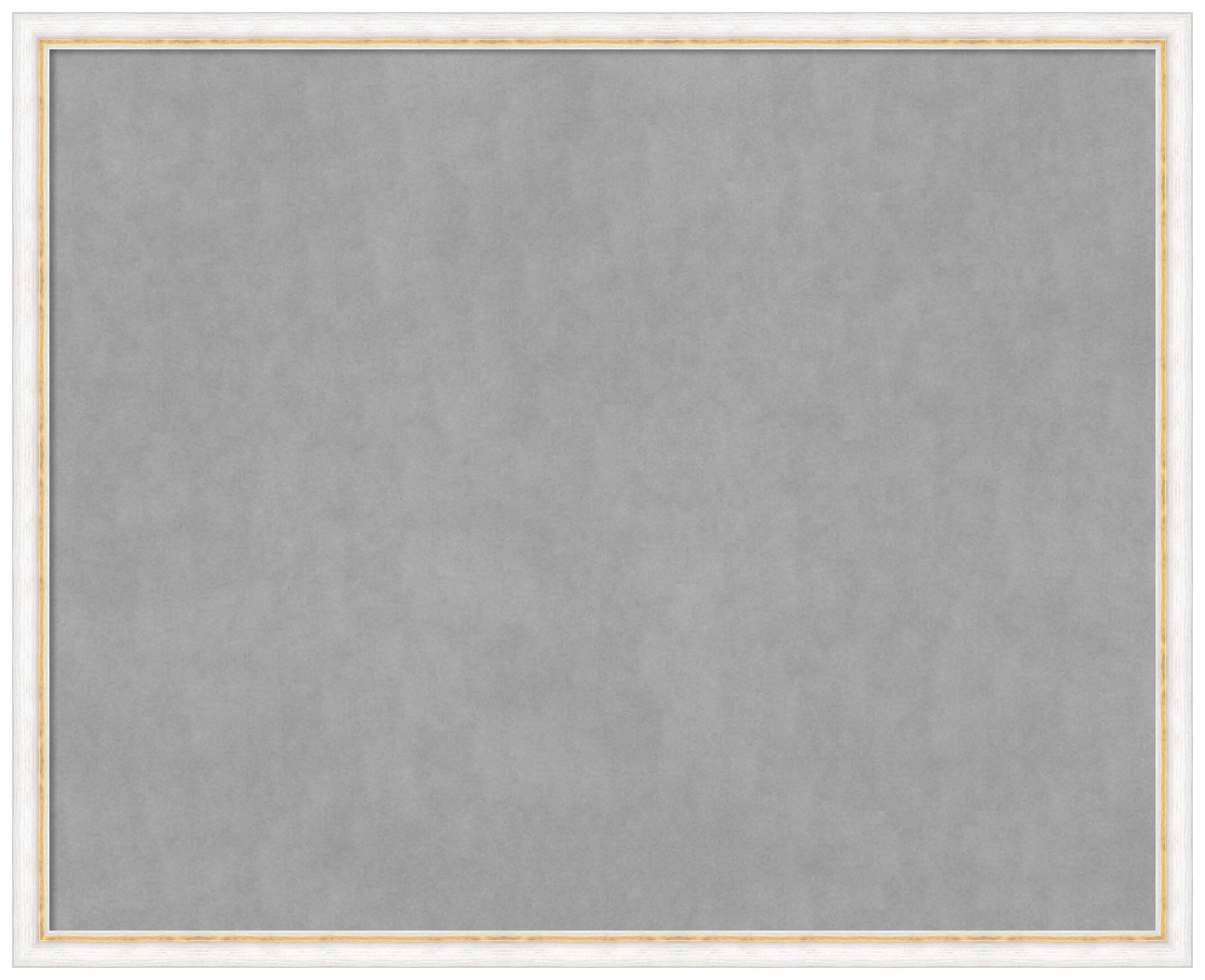 Amanti Art Magnetic Board enmarcada Morgan White Gold 34 x 42 pulgadas 28588293813
