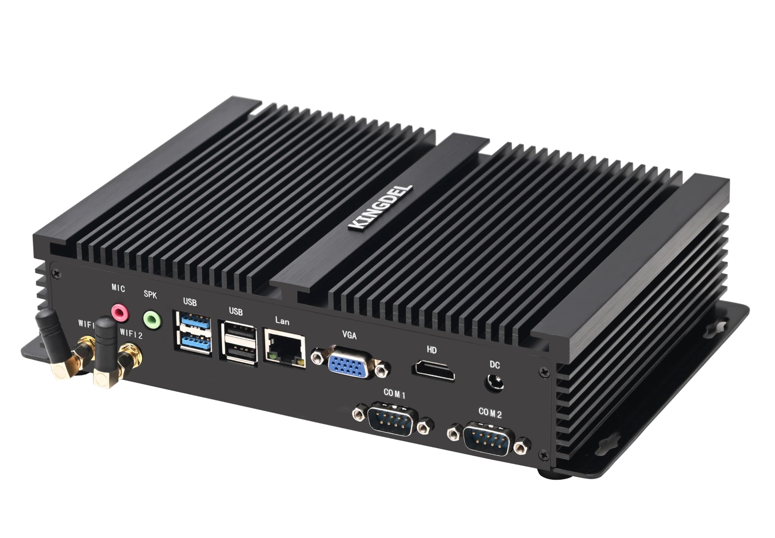 KINGDEL Mini PC Fanless NC3000 - i7 12ª Gen (10/12/12/12 núcleos según modelo), 8GB RAM, 512GB NVMe, 4K, WiFi 6E + BT 5.3