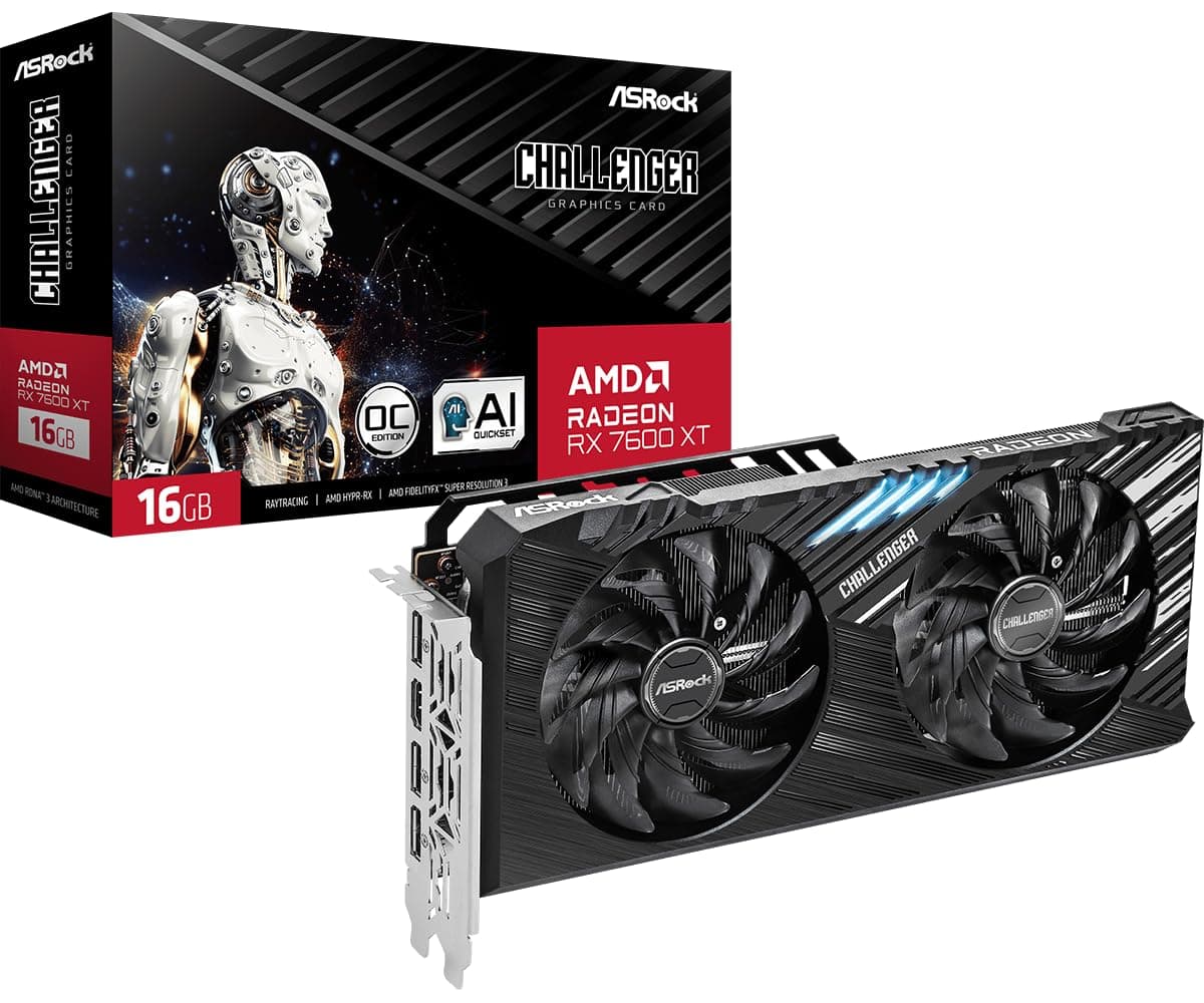 Asrock RX 7600XT Challenger 16GB OC Retail 90-GA4YZZ-00UANF