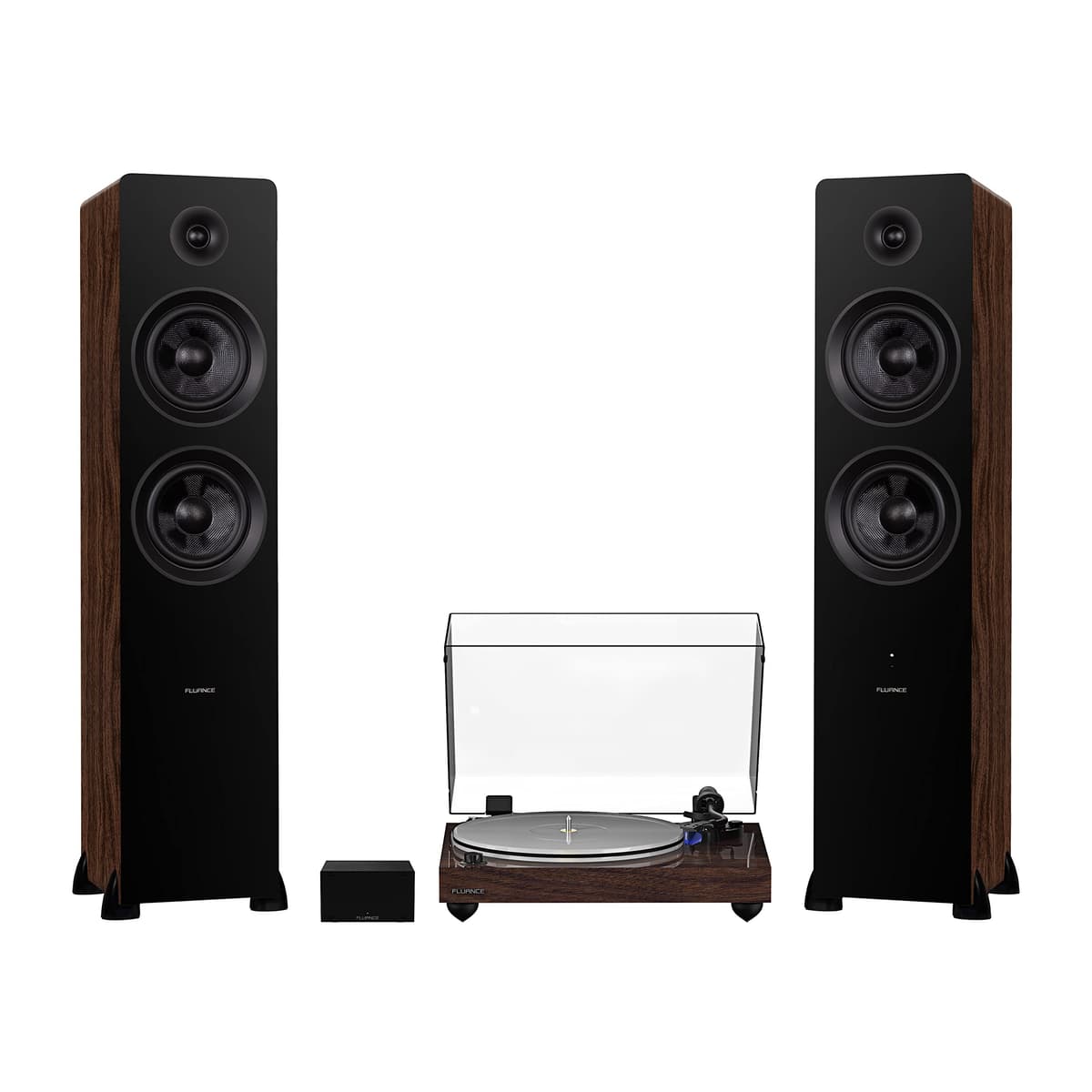 Fluance RT85 Reference tocadiscos de alta fidelidad con altavoces Ai81 (Natural Walnut) RT85WPAI81B