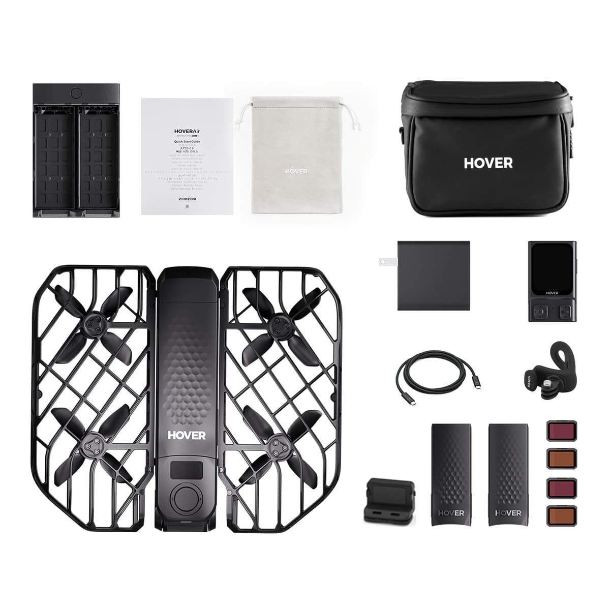 HOVERAir X1 PRO 4K Drone plegable con SmoothCapture 2.0, OmniTerrain, 42 KM/h Follow Speed (Cycling Combo) 001
