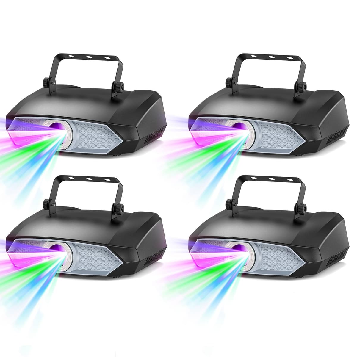 TCQQ DJ Laser Light 3D Animación Programmable para Fiesta con APP, DMX y Sincronía por Sonido (4PCS) ZQ03268