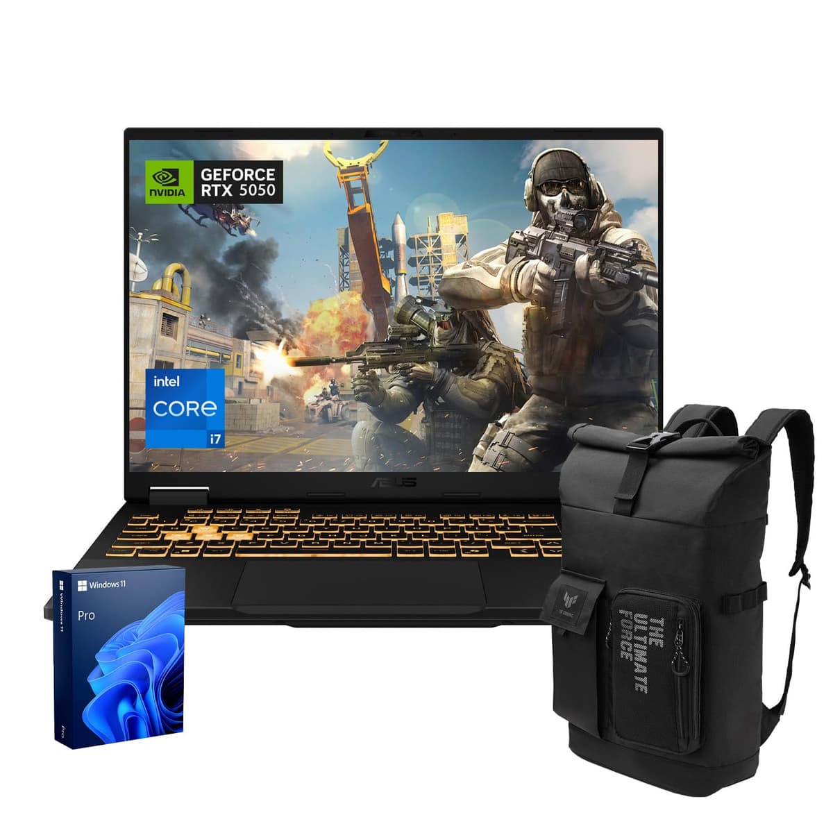 ASUS TUF F16 RTX 5050 Pro Gaming Laptop Intel i7-14650HX 32GB DDR5 1TB SSD Bundle VP4700