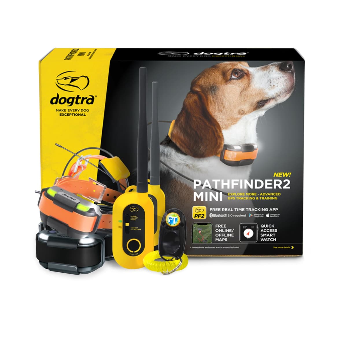 Dogtra Pathfinder2 Mini - Collar de Entrenamiento GPS para 2 Perros AA
