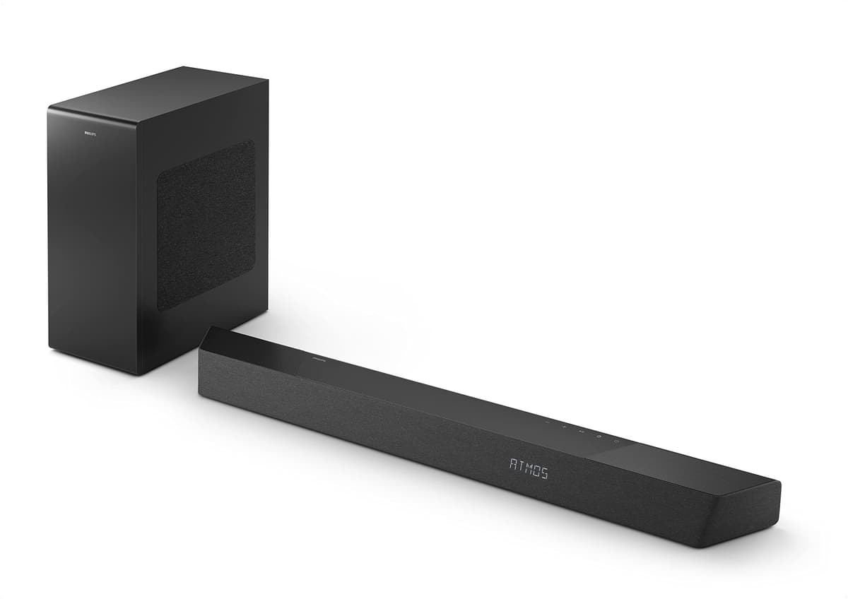 PHILIPS B8907 - Soundbar 3.1.2 con subwoofer inalámbrico y Dolby Atmos TAB8907/37