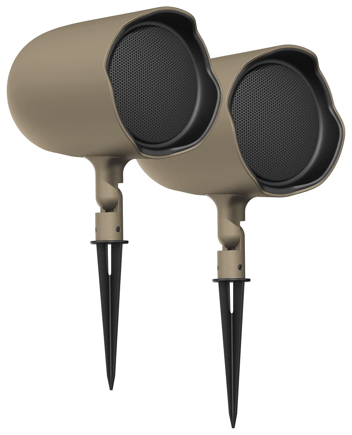 JBL Professional GSF6TN Impermeable, Bocina de Jardín/Exterior con Estaca para Tierra, 6.5" Coaxial, Color Beige, Par de Altavoces JBL-GSF6-TN