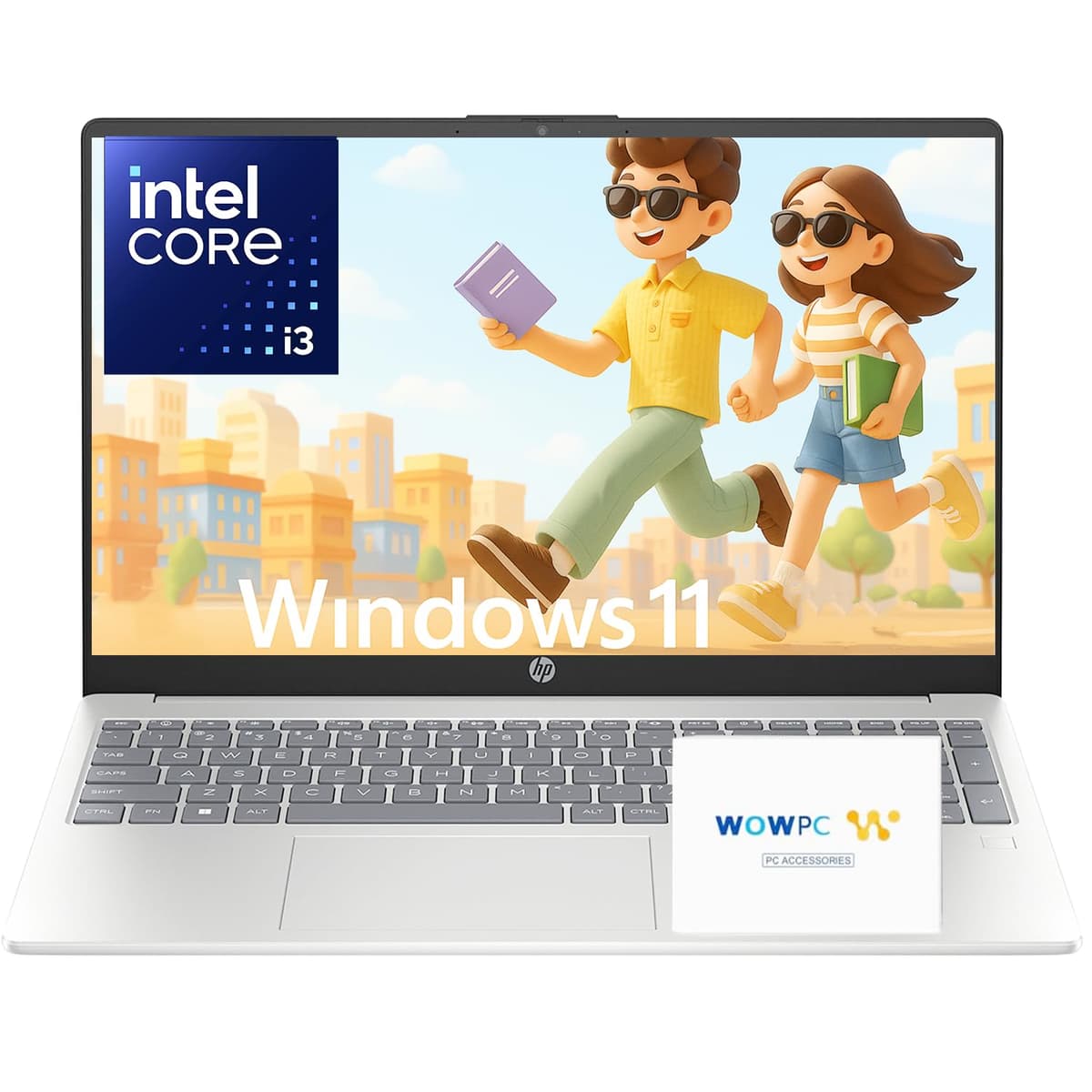 HP Pavilion 15.6" Pantalla FHD Laptop para Negocios • Intel i3 N305 de 8 núcleos • 16 GB RAM • 512 GB SSD • Wi-Fi 6 • Lector de huellas • Windows 11 con Microsoft Office