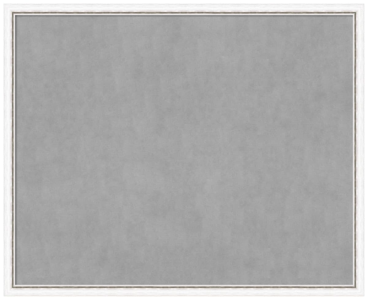 Amanti Art Magnetic Board enmarcada Morgan White Silver 34 x 42 pulgadas 28588293815