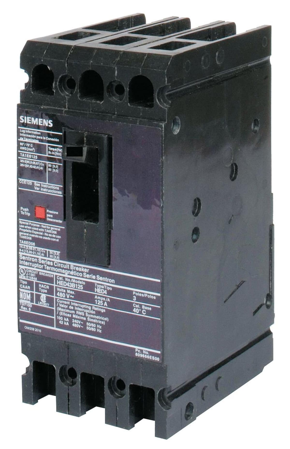 Siemens ITE Gould HED43B025 interruptor automático