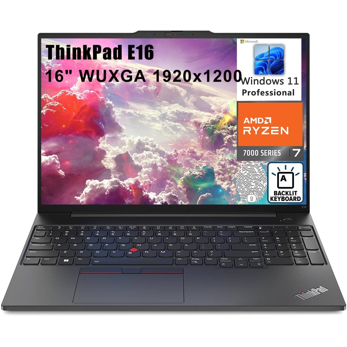 Lenovo ThinkPad E16 16" FHD+ Business - Ryzen 7 7730U, 40GB DDR4, 2TB PCIe, Windows 11 Pro