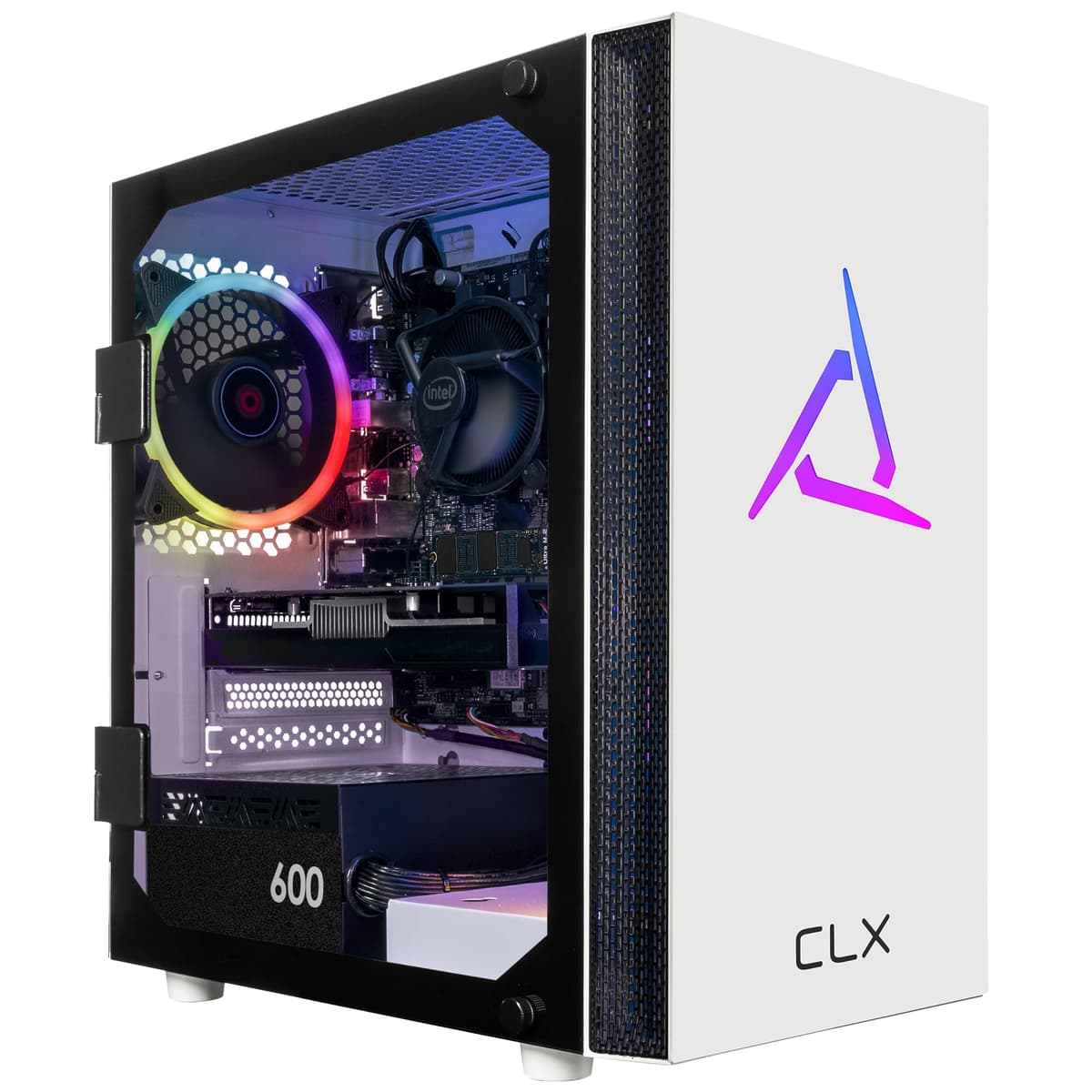 CLX Set Gaming PC Intel Core i7 13700F, GeForce RTX 4060, 16GB DDR5, 1TB NVMe, WiFi, Windows 11 Home, Blanco TGMSETRTA4B10WM