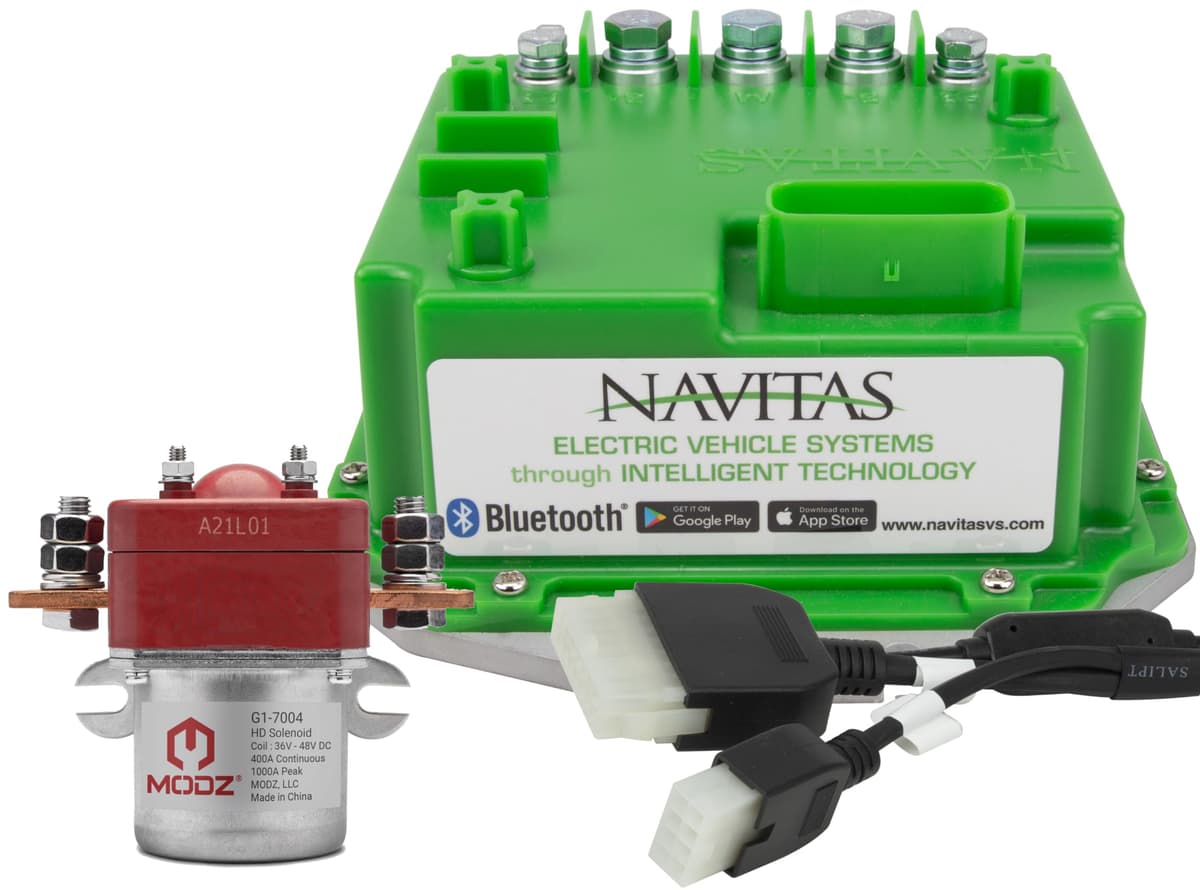 Navitas 440-Amp Kit Controlador EZGO T48 [2010-Up] con Solenoide MODZ 10-000766+40-000541+G1-7004