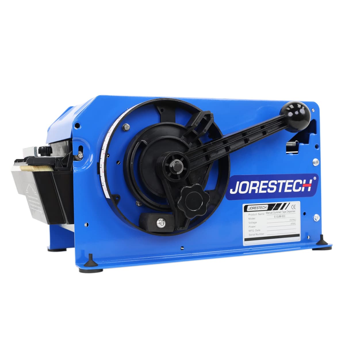 JORESTECH Dispensador Manual de Cinta Gummed (Activación con Agua) hasta 3" E-GUM-800