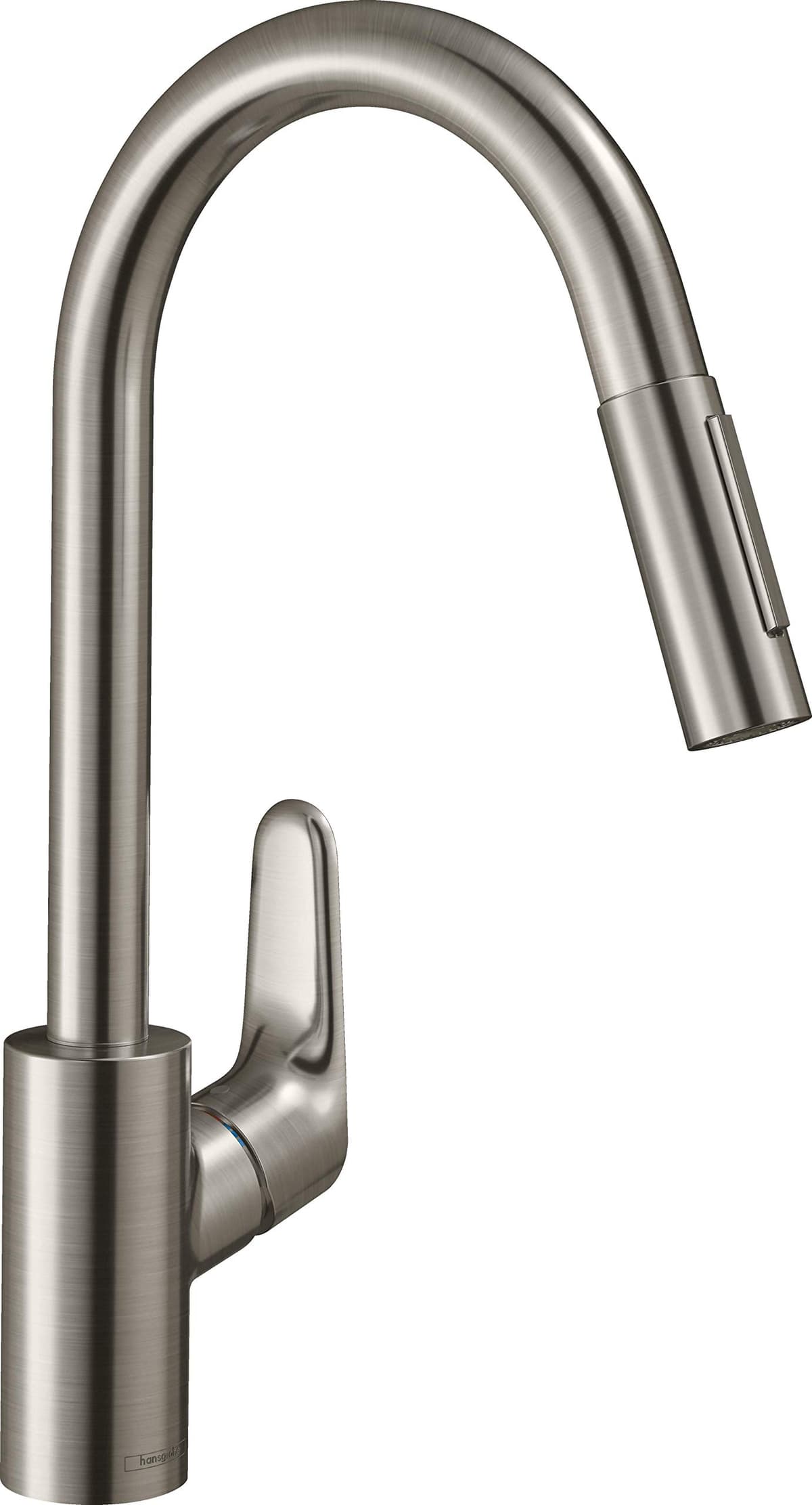 Hansgrohe 73880800 grifo de cocina, altura de pico 24 cm, acero inoxidable