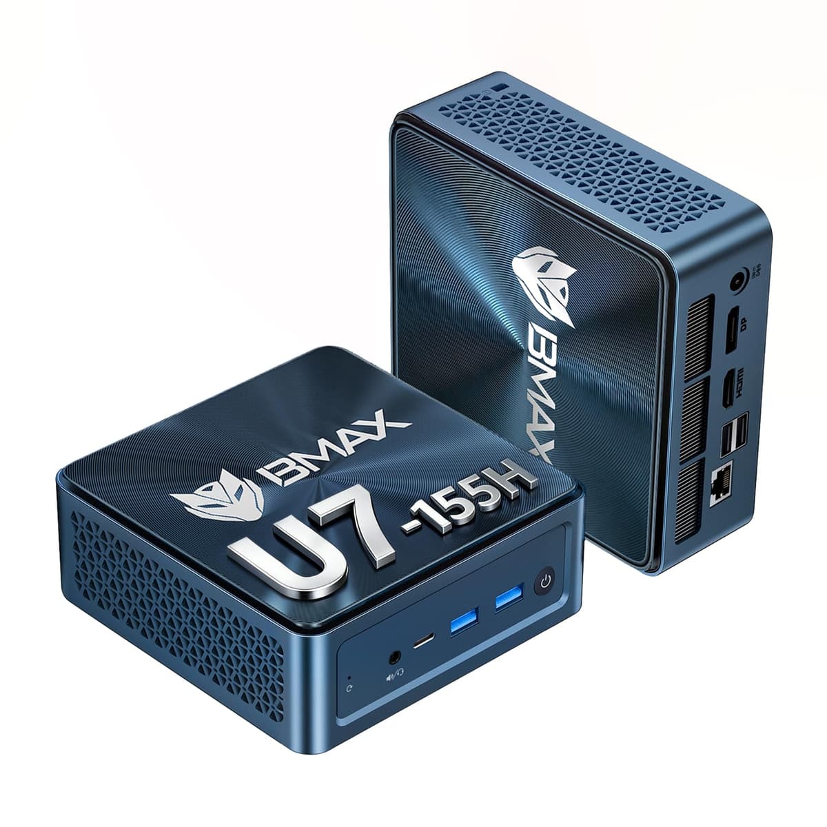 Bmax B11 Power Mini PC - Intel Core Ultra 7 155H, 24GB LPDDR5, 1TB NVMe, HDMI2.1/DP2.1, WiFi6 U1A1