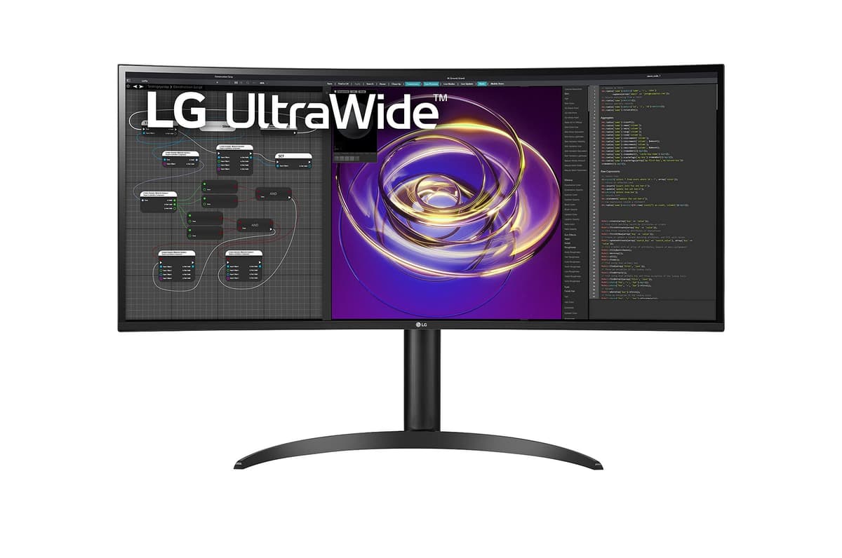 LG 34WP85CN-B 34" Curved UltraWide QHD IPS HDR Monitor con USB-C 34WP85CN-B.AUS