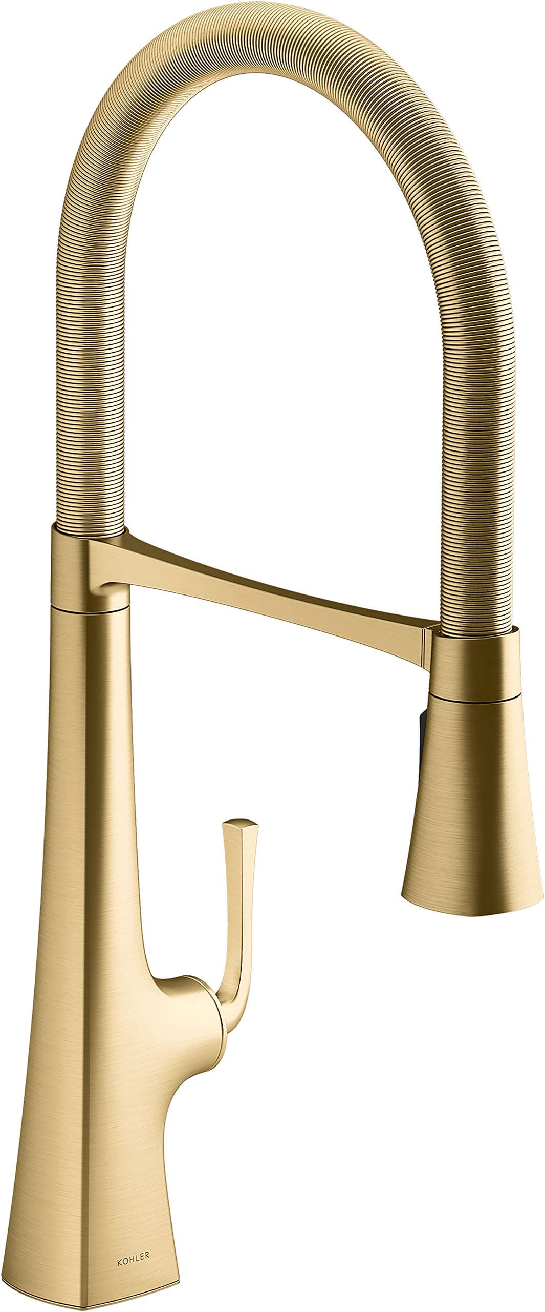 KOHLER K-22060-2MB Grifo de Cocina Graze, Vibrant Brushed Moderne Brass
