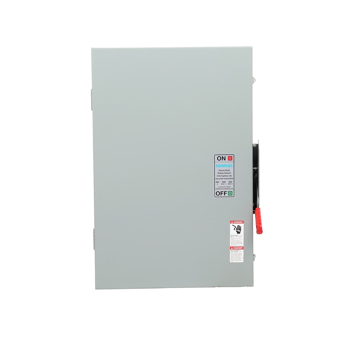 SIEMENS HNF366A Interruptor de seguridad pesado no fusible de 3 polos 600V 600A para interior Calificado