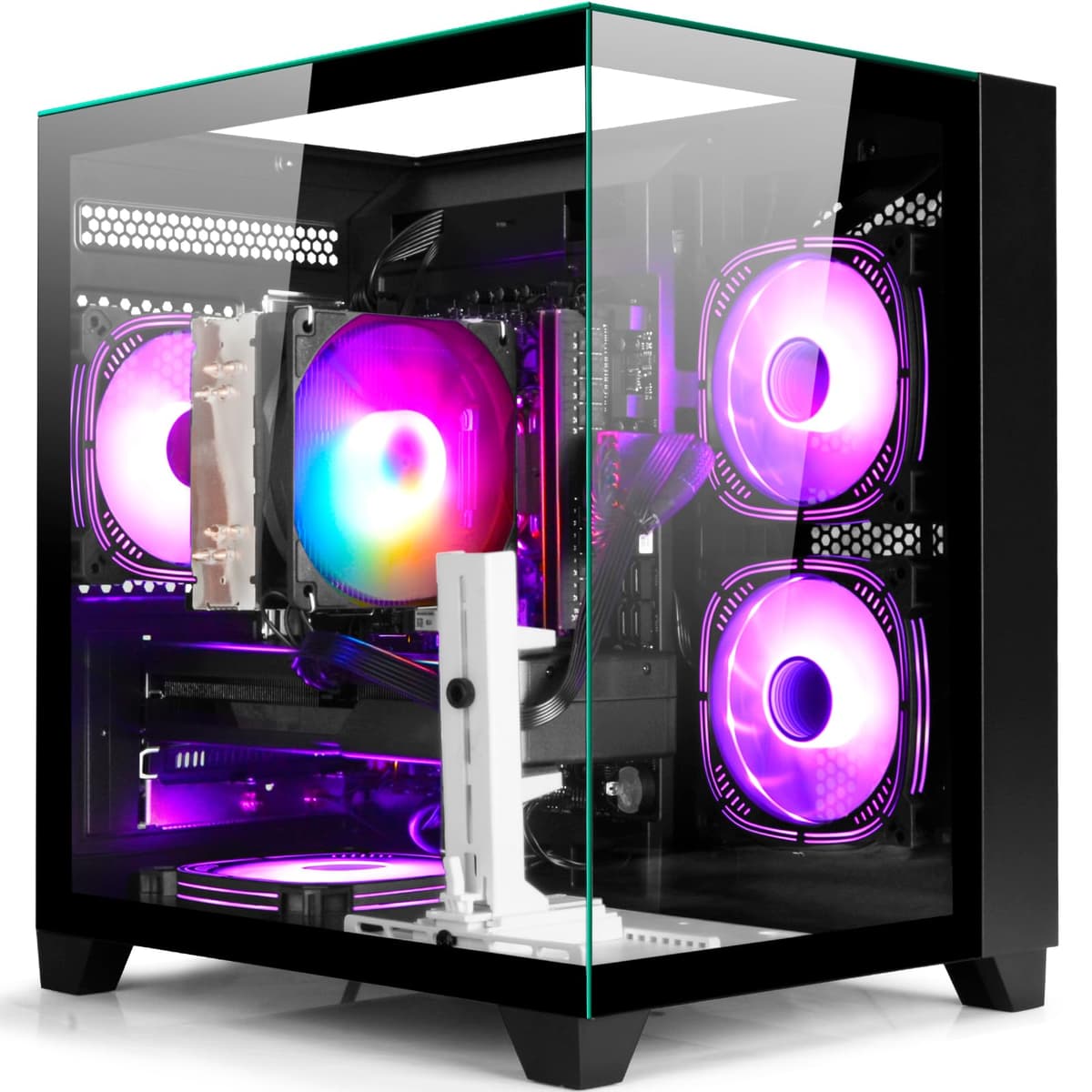 LXZ Gaming PC - Core i5-14400F, GeForce RTX 5060 8GB, 32GB DDR5, 1TB NVMe SSD, WiFi 6, 650W PSU GeForce RTX 4070