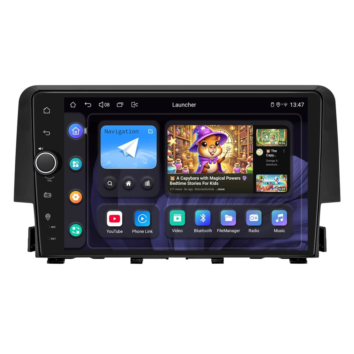 JOYING 9" Android 13 Car Radio para Honda Civic 2016-2021 con CarPlay, Android Auto y GPS (JY-HT145N8)