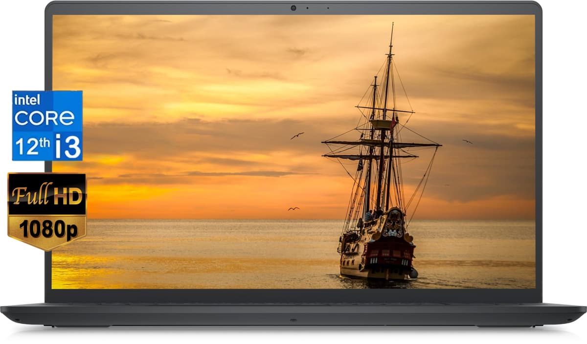 Dell Inspiron 15 3520 Laptop empresarial, pantalla FHD 15.6", Intel Core i3-1215U de 12.ª gen (6 núcleos), 16 GB RAM, SSD 512 GB, Intel UHD Graphics, Wi-Fi 6, Bluetooth, antirreflejo, Windows 11 Home