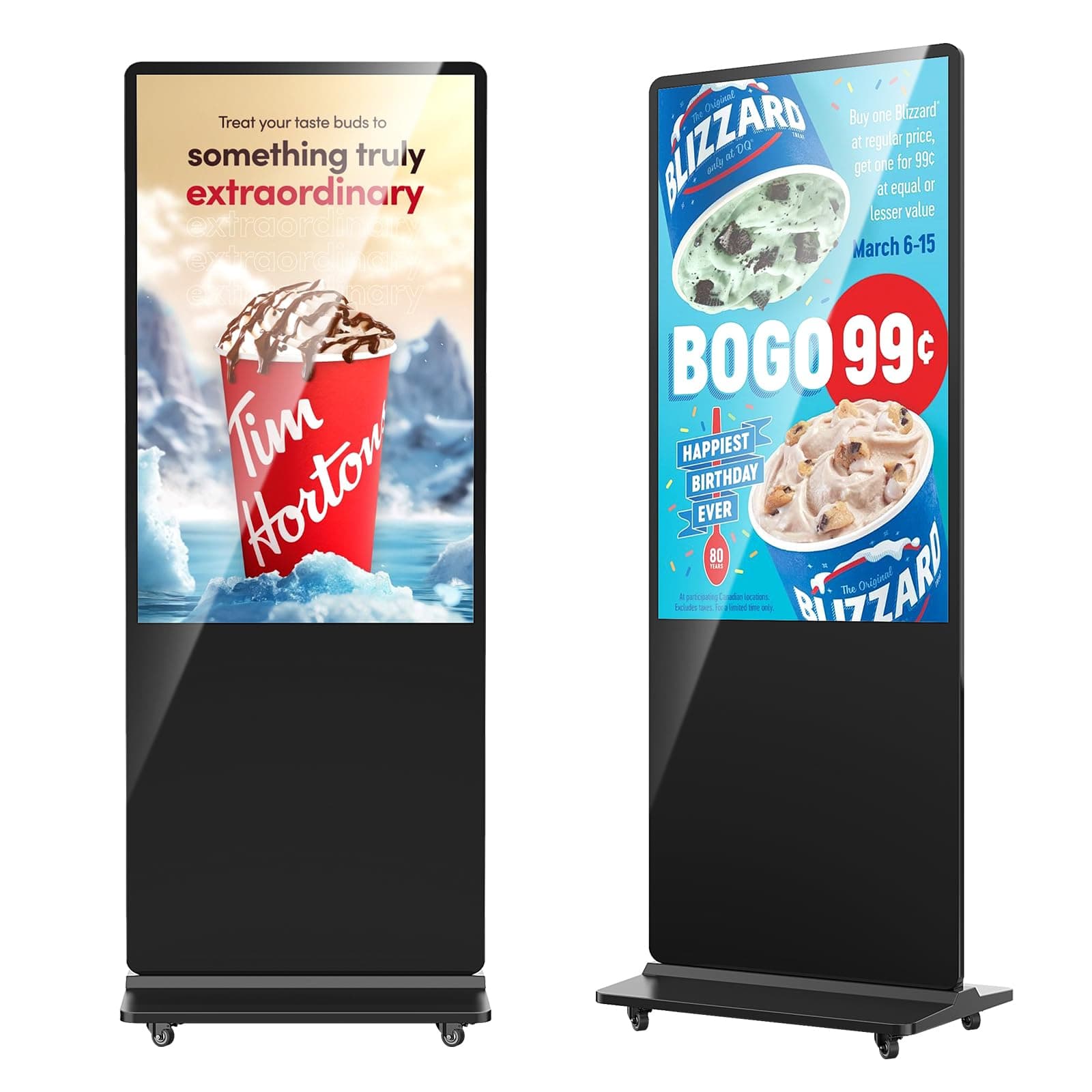 HomeTreeX 55'' Display Digital Signage Android 4K (No Touch, Negro) 49-t-b
