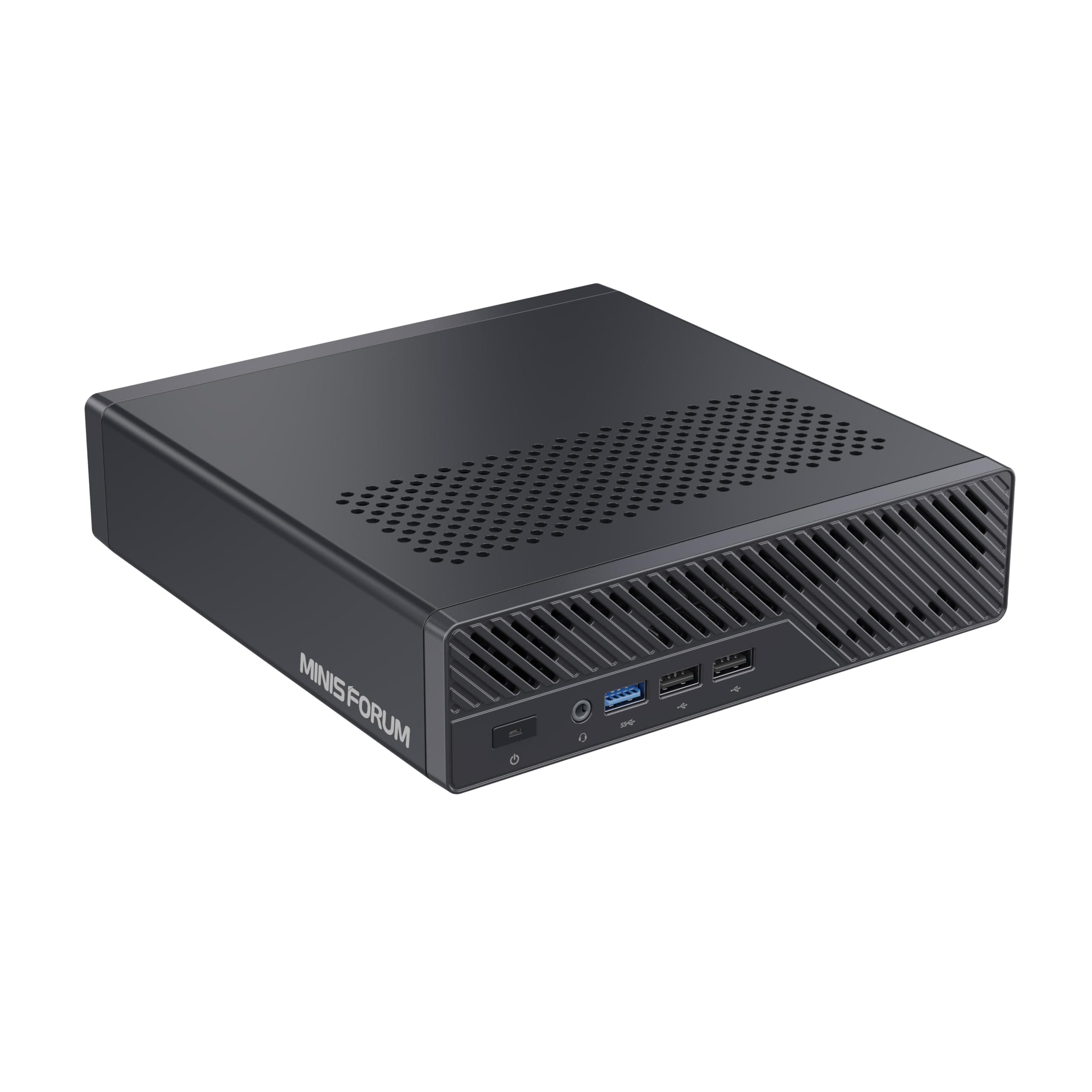 MINISFORUM ARM Mini Workstation con arranque UEFI, CPU integrada basada en ARM CP8180 (12 C/12T, 2.6GHz, 45 Tops), 64GB LPDDR5 5500MHz RAM con ECC, SSD M.2 1TB, LAN dual 10G, WiFi 6e/BT5.3 MS-R1