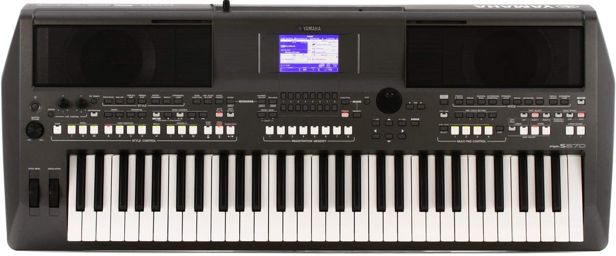 Yamaha PSR-S670 Estación de trabajo arregladora de 61 teclas