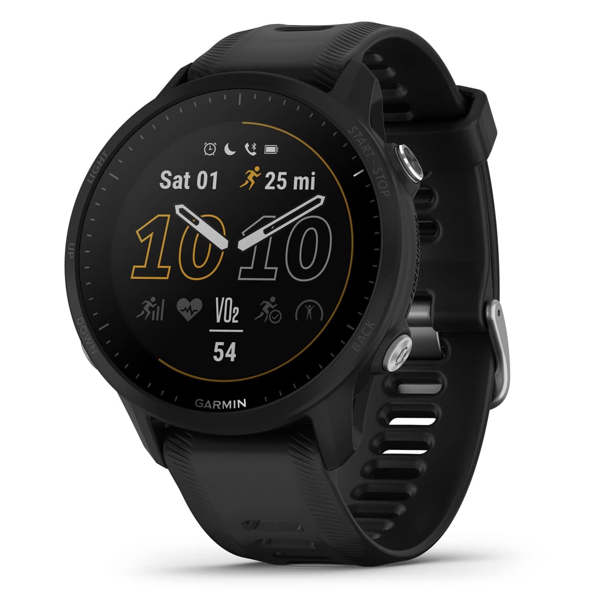 Garmin Forerunner 955, smartwatch GPS para correr, diseñado para triatletas, batería de larga duración, negro (Reacondicionado) 010-02638-10-cr