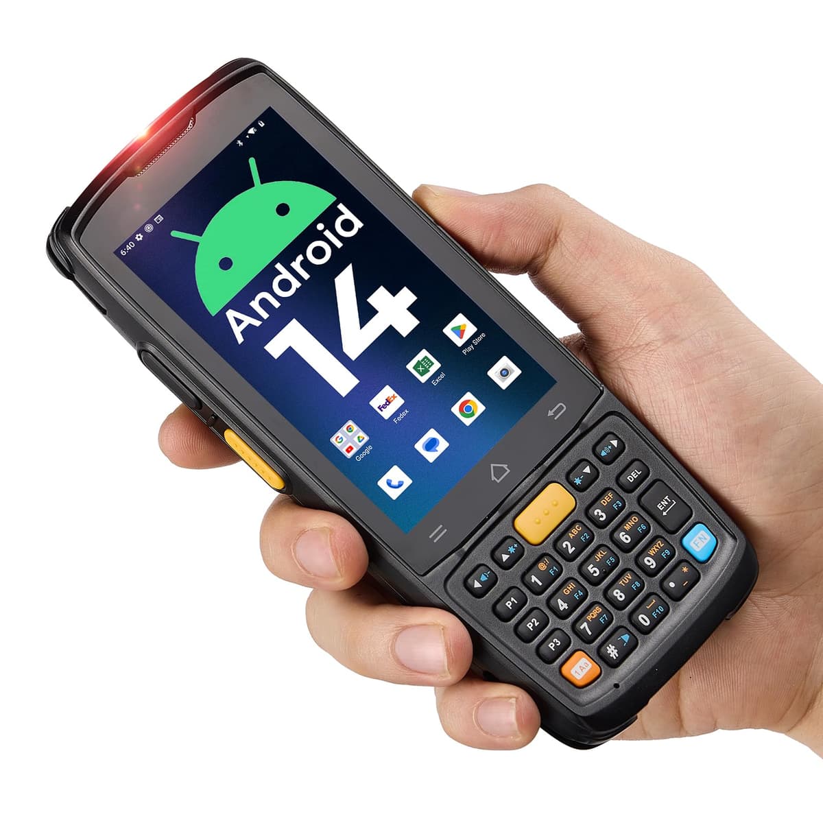 MUNBYN MC005 Escáner PDA Android 14 - 4GB RAM, 64GB, motor HS7,4"