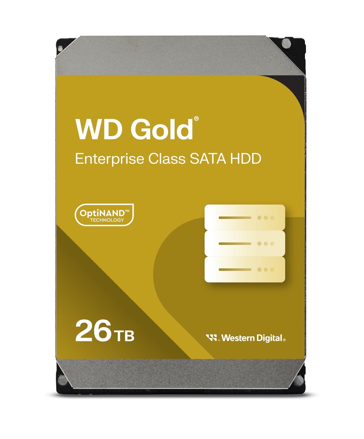 Western Digital 26TB WD Gold Unidad de Disco Duro Interna SATA Empresarial - 7200 RPM, SATA 6 Gb/s, 512 MB Caché, 3.5" - WD261KRYZ WD261KRYZ-SPCMSB0
