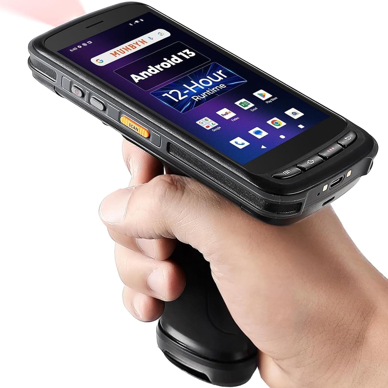 Scanner PDA MUNBYN MU-IPDA087P-2D - Android 13, 8000mAh, lector 2D Zebra SE4710