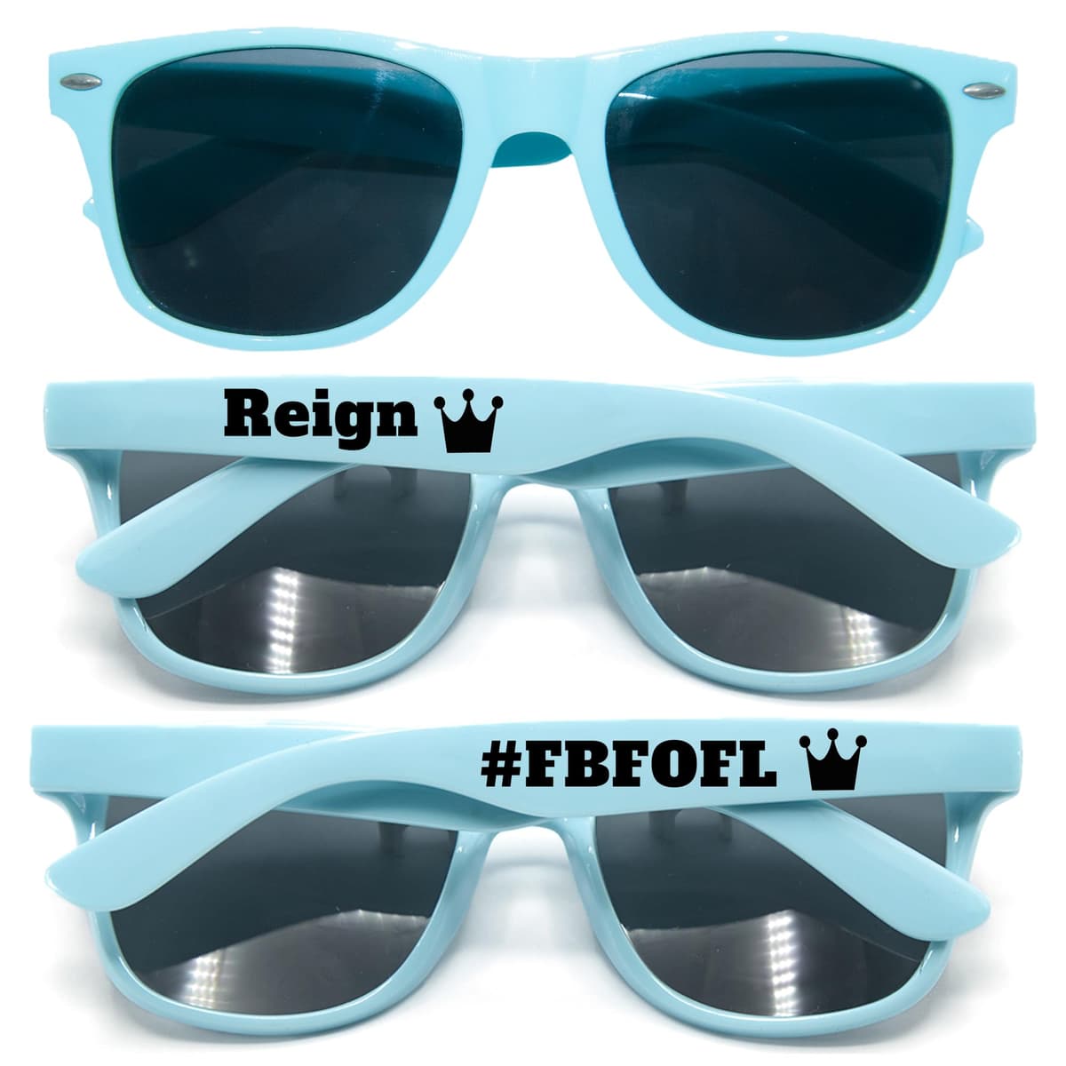 GZLDGIFTS 300PC Gafas personalizables para regalos de fiesta - Cyan