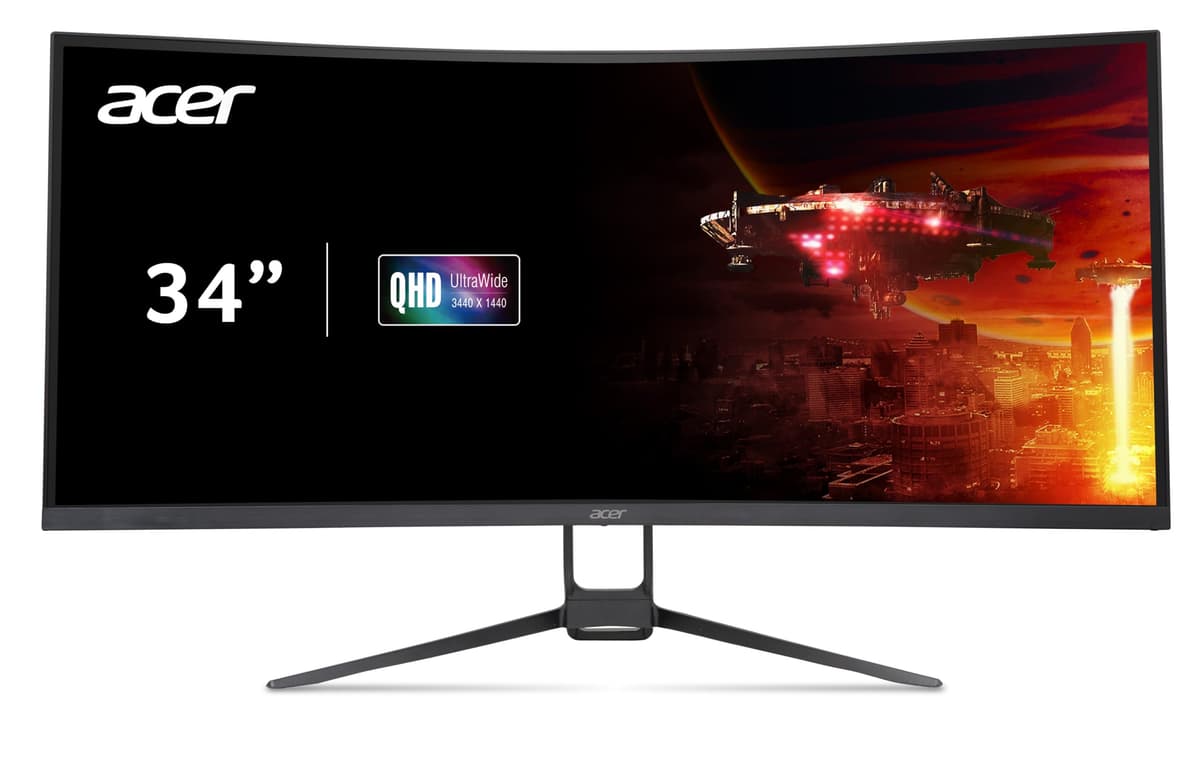 Acer Nitro 34" UWQHD Curved Gaming Monitor EDA343CUR 3440 x 1440 240Hz UM.CE3AA.X02