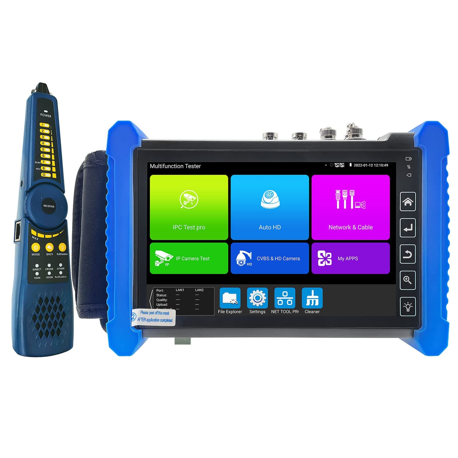 Tester CCTV Rsrteng IPC-7600COVTADHS Plus 7" táctil para cámaras hasta 8K 32MP