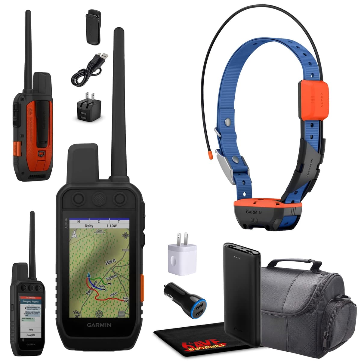 Garmin Alpha 300i Handheld con Alpha T20 Collar Bundle GPS Tracker y Sistema de Entrenamiento 010-02807-50-AG2