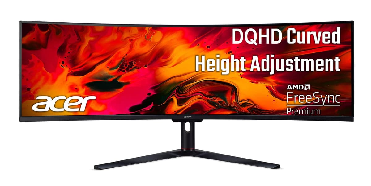Acer EI491CUR 49" Curvo DQHD 5120x1440 120Hz FreeSync Premium UM.SE1AA.S02