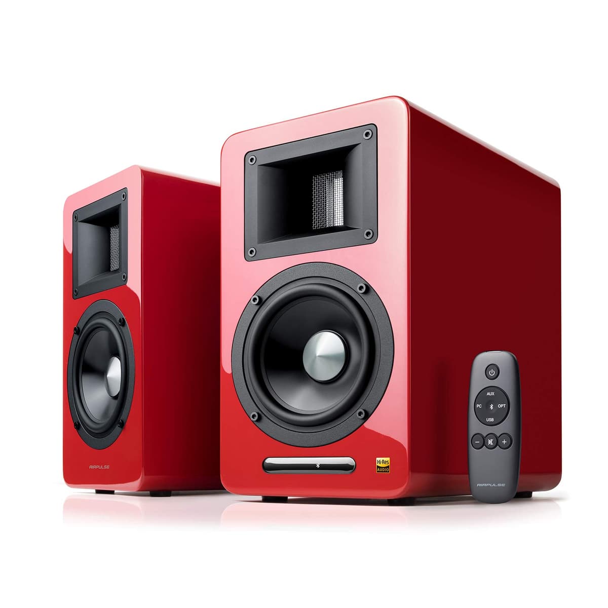 Airpulse A100 Sistema de Monitores Activos Hi-Res (Par) Rojo airpulse-a100-red