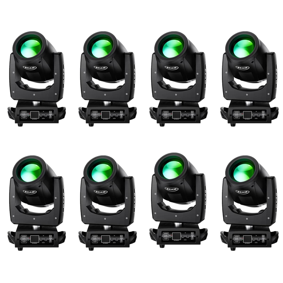 HOLDLAMP 8PCS 230W 7R Moving Head Light con 16 Prismas, 13 Colores y 14 Patrones DMX512 para Eventos 2042X8