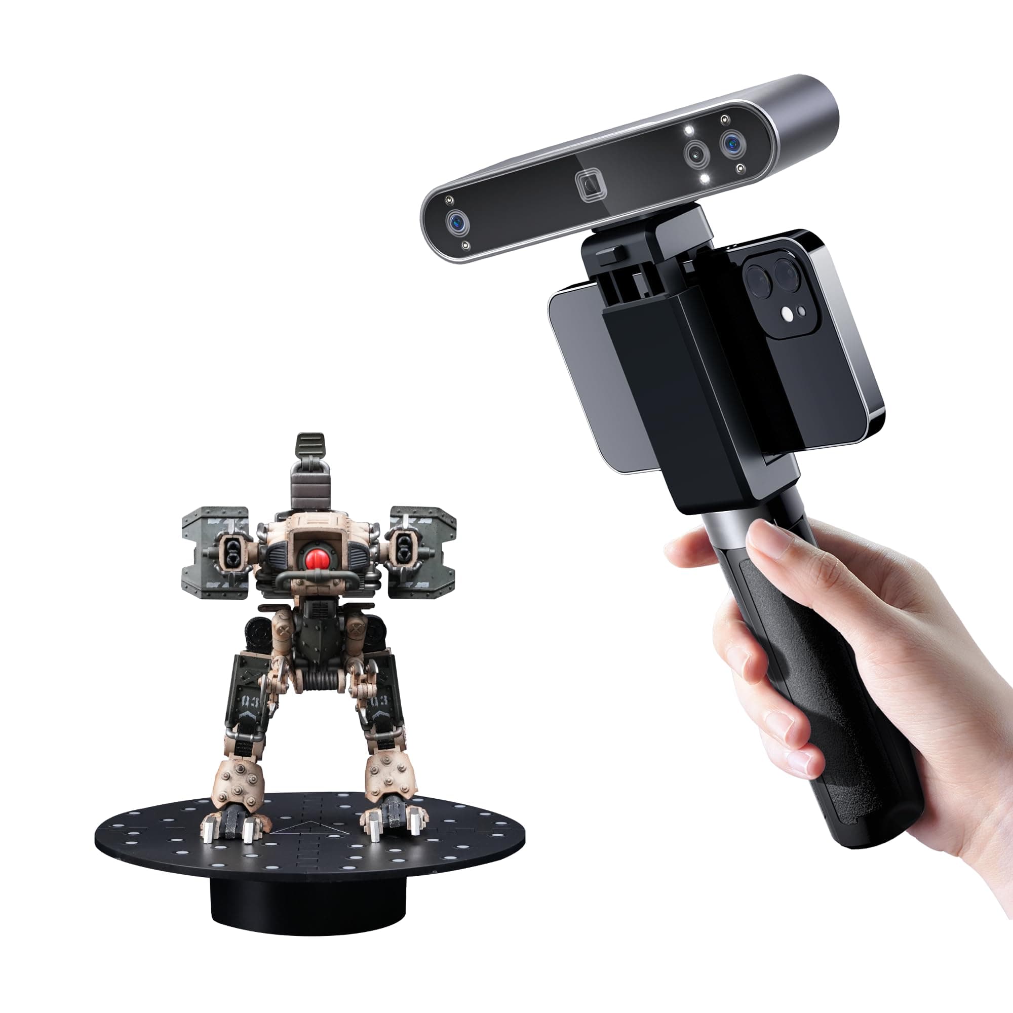Revopoint POP3 Plus Escáner 3D Portátil - Alta Precisión, Full-Color, Compatible iOS/Android/Win/macOS RevoScan-POP3 Plus Standard