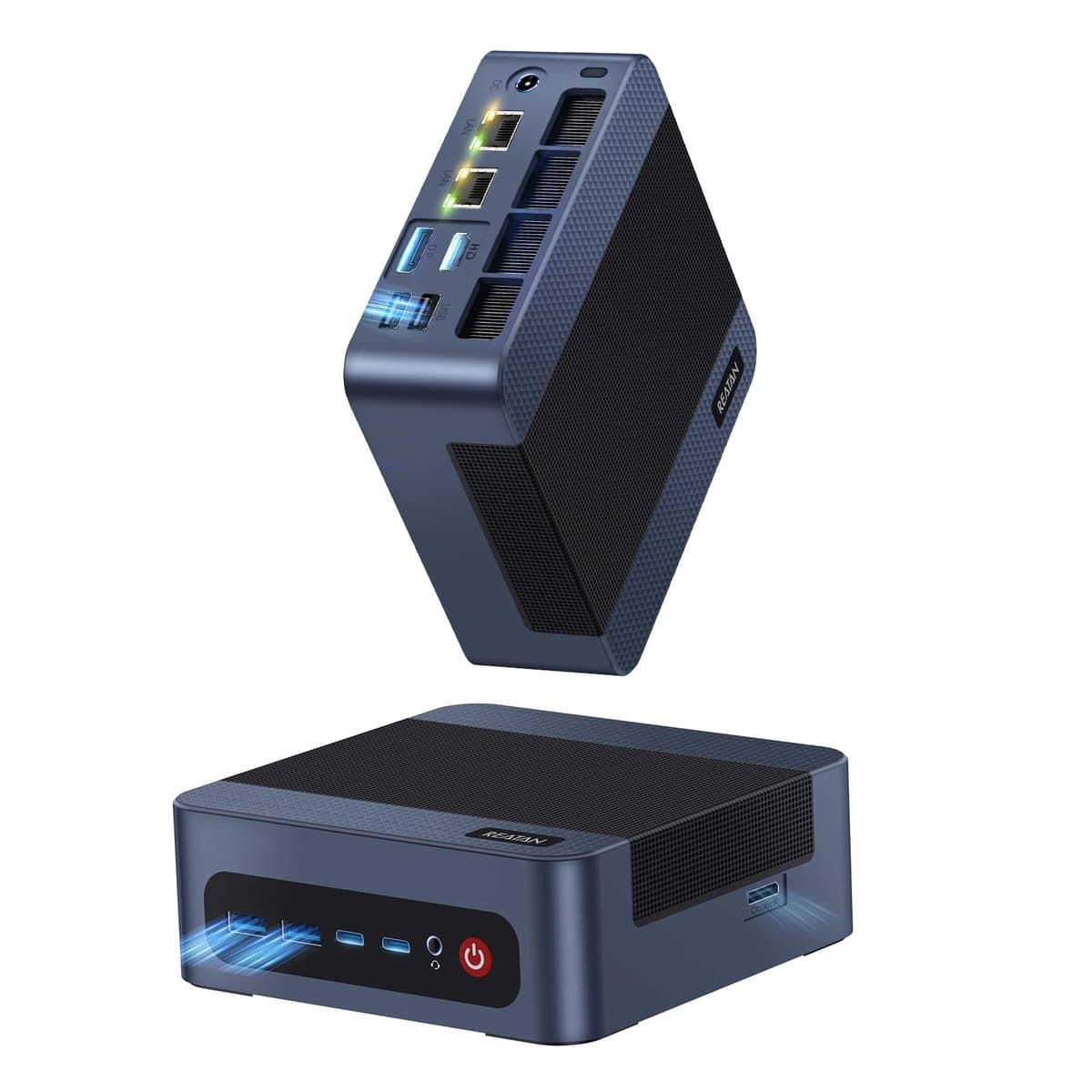 Reatan A8 Mini PC - AMD Ryzen 7 8745HS, 32GB DDR5, 1TB SSD, OCuLink, 3 años soporte Alloy-8