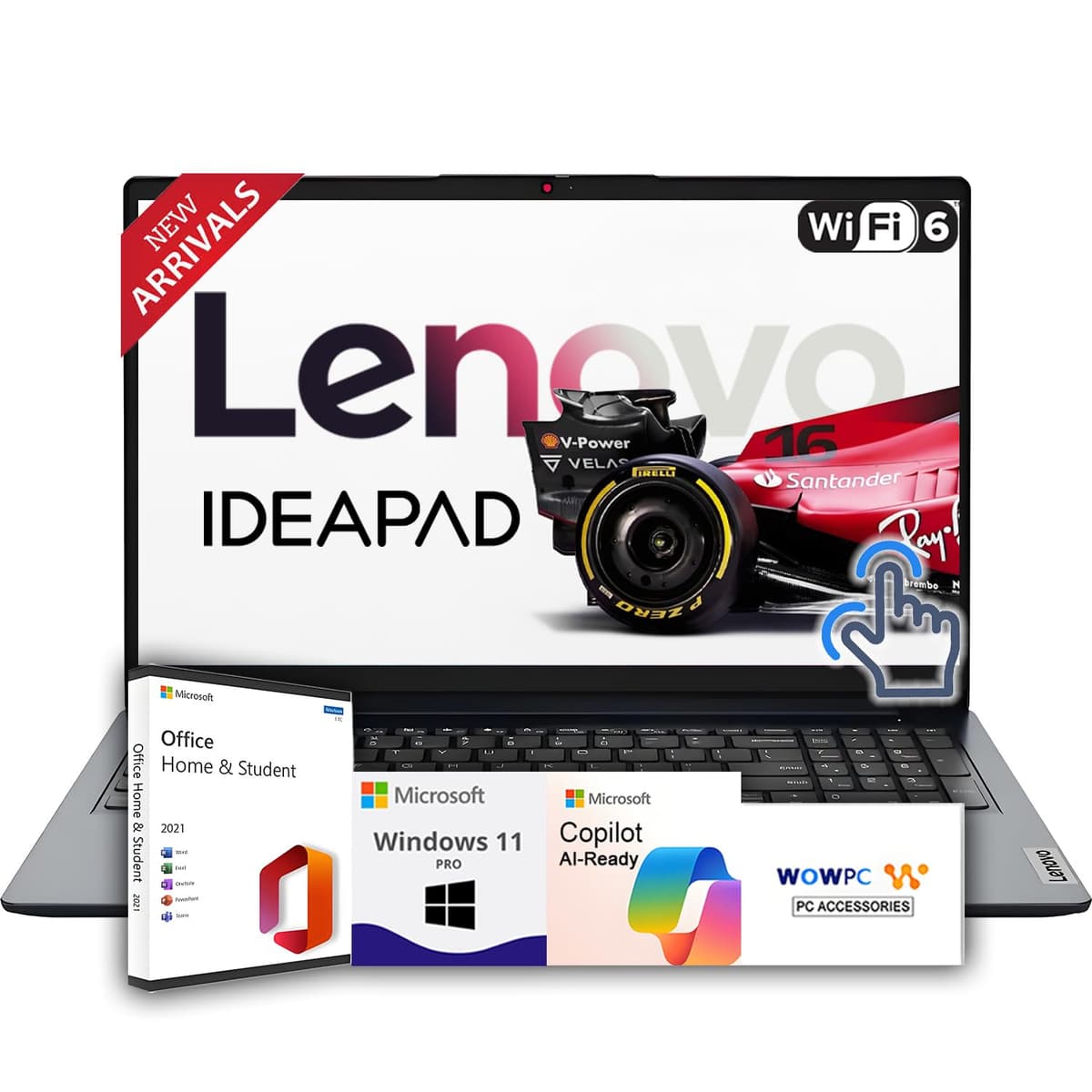 Lenovo Nueva Laptop Empresarial y Estudiantil de 15.6" con Pantalla Táctil (Edición 2025/2026), Intel Core i5-1335U de 10 núcleos (Rinde más que i7-1255U), 16GB RAM, 1TB SSD, Diseño Ultrafino, Larga Duración de Batería, Windows 11 S Ideapad