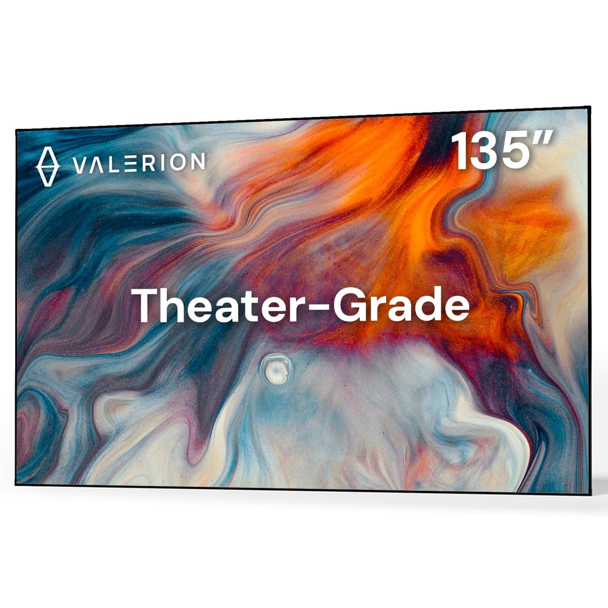 Valerion Pantalla Fija 135" 1.3 Gain 4K/8K, 170° Ángulo de Visión, Compatible con Varias Distancias de Tiro 135-Inches