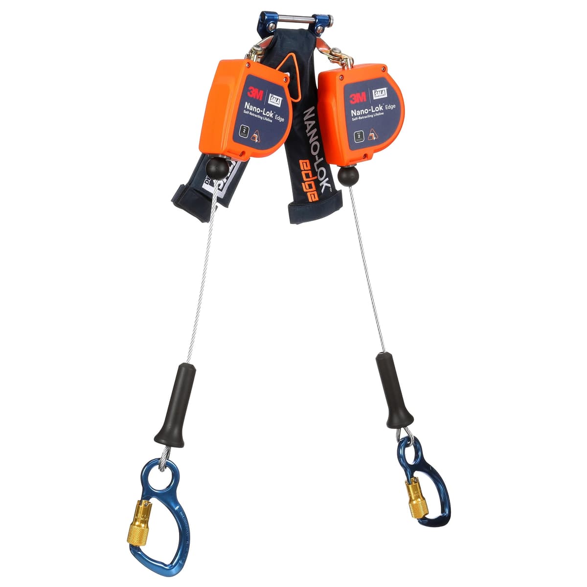 3M DBI-SALA Nano-Lok Edge SRL Twin-Leg 3500286, Cable, Mosquetón Aluminio, 8 ft, Clase 2 ANSI