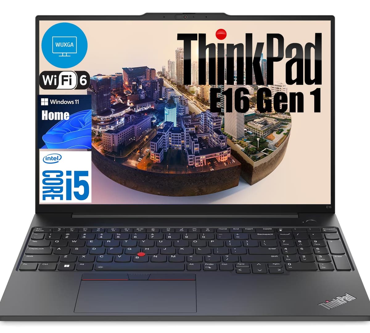 Lenovo ThinkPad E16 Laptop Empresarial, Pantalla WUXGA de 16 pulgadas, Teclado Retroiluminado, Lector de Huellas, Intel 13ª Gen i5-1335U de 10 núcleos | 40 GB RAM, 2 TB SSD PCIe | Thunderbolt 4, WiFi 6 | Windows 11 TE16i5